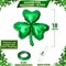 12PCS 18” St. Patrick’s Day Shamrock Balloons – Lucky Clover Mylar Balloons for Party Decor & Balloon Arch